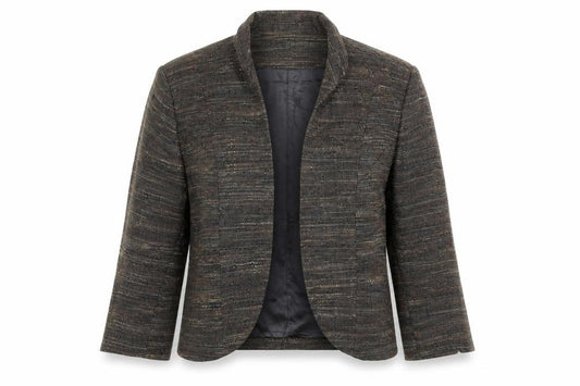 Front view of Red Herring women’s geometric jacket blazer, size UK 12