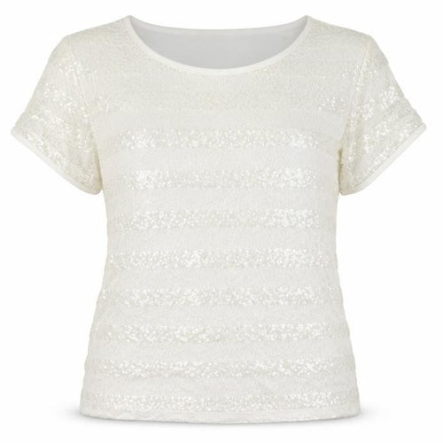 Anna Rose Womens White   Basic T-Shirt Size XL