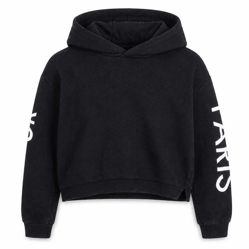 Miss E-vie Girls Black   Pullover Hoodie Size 9-10 Years  - Amour Paris