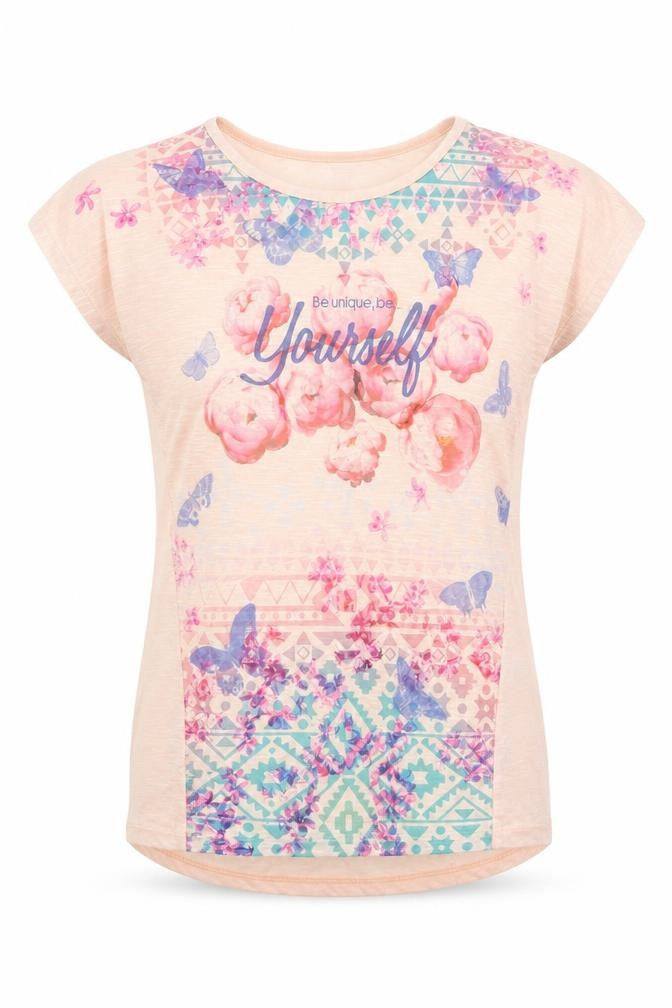 Atmosphere Womens Pink   Basic T-Shirt Size 6  - Be Unique Be Yourself