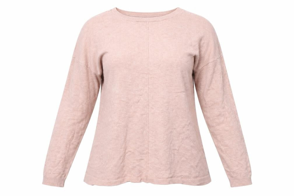 Front view of Atmosphere women’s pink jumper, size UK 10