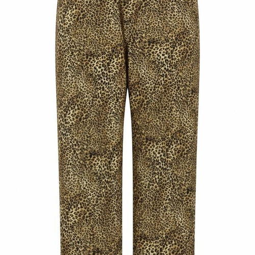 Preworn  Womens Beige Animal Print  Sweatpants Trousers Size 30 in L27 in