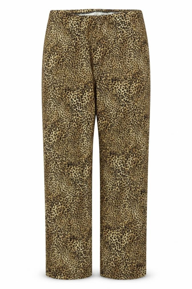 Preworn  Womens Beige Animal Print  Sweatpants Trousers Size 30 in L27 in