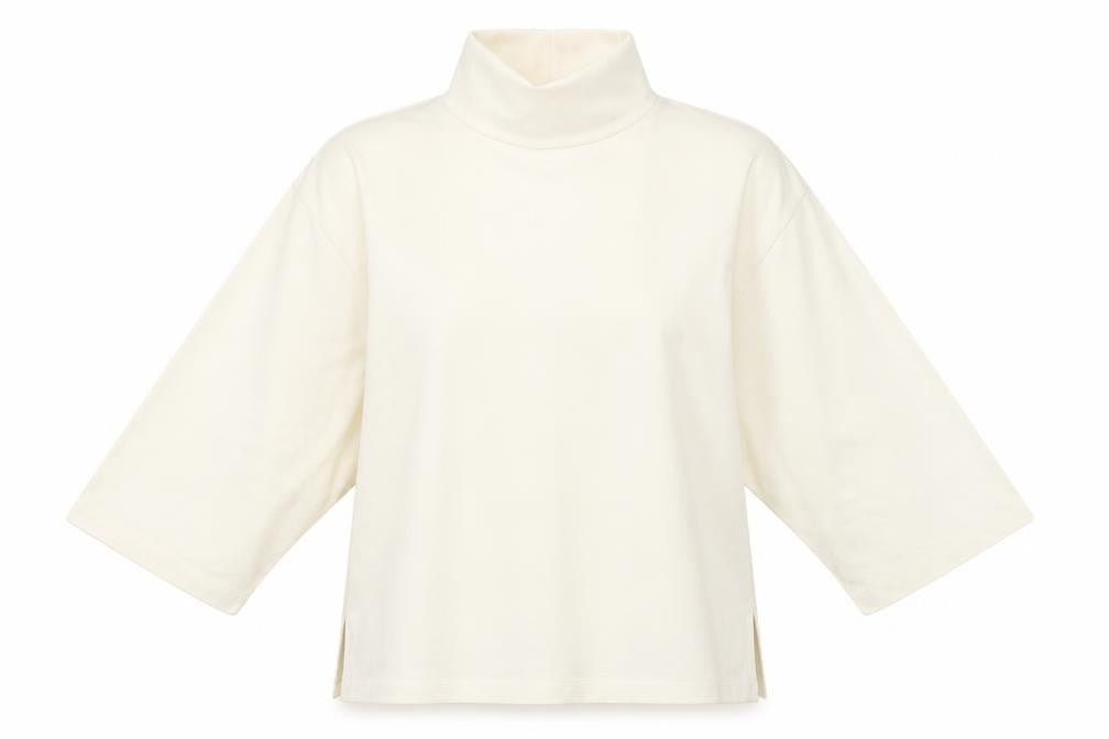 Front view of Marks & Spencer women’s ivory jumper, size UK 14