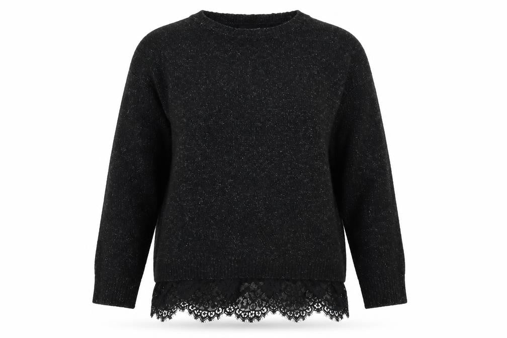 Front view of Atmosphere women’s black jumper, size M