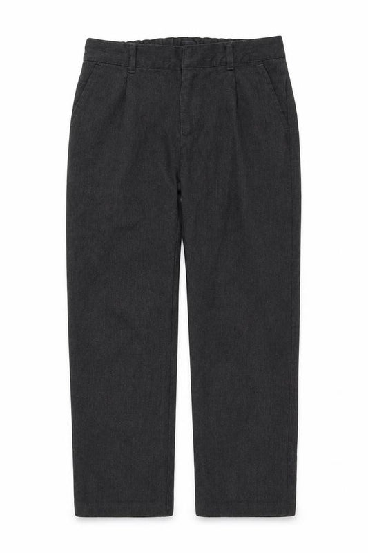 Front view of F&F boys’ grey chino trousers, size 7-8, years
