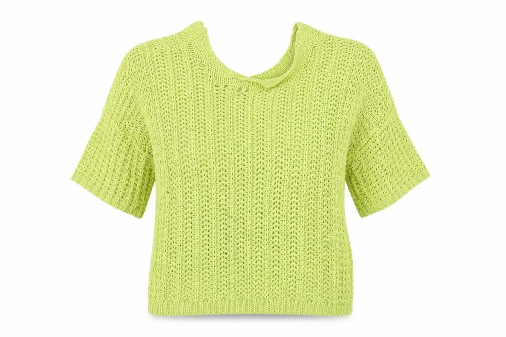 Front view of Next women’s green jumper, size UK 14