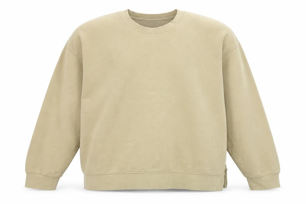 Front view of Topshop men’s beige jumper, size M