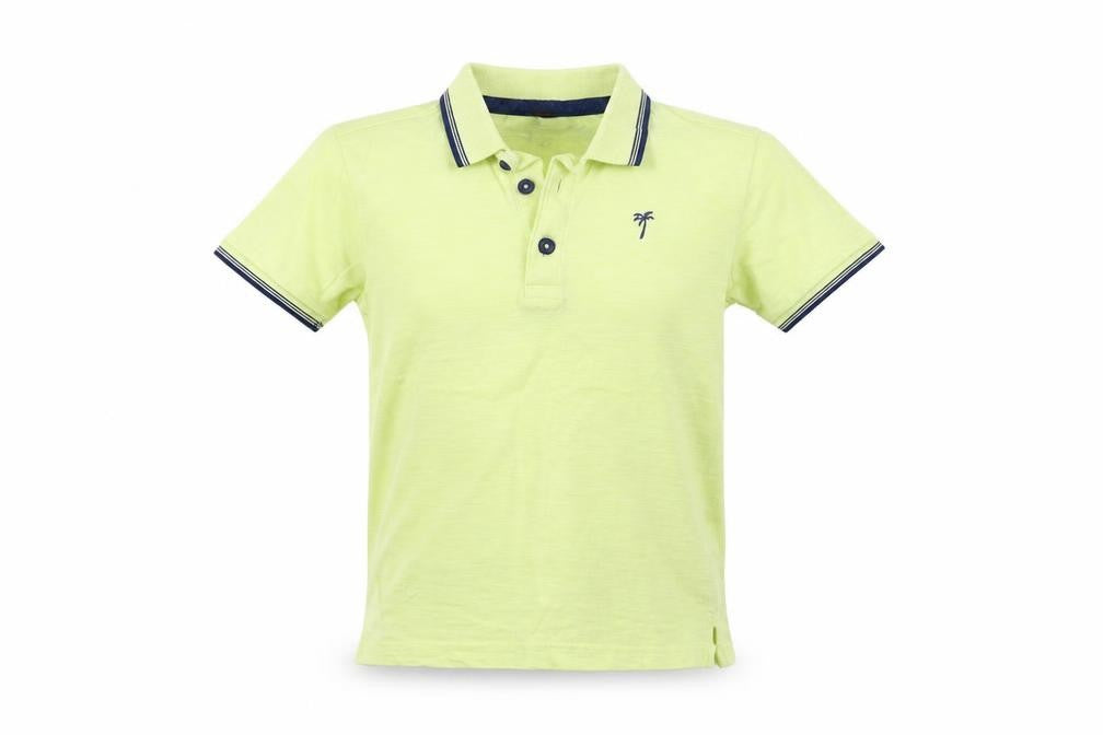Front view of George boys’ yellow basic polo, size 5-6, years