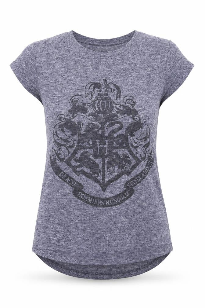 Front view of Primark women’s blue basic t-shirt, size UK 6