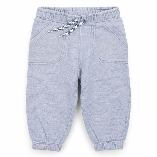 F&F Boys Blue Striped  Sweatpants Trousers Size 6-9 Months