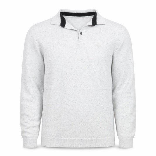 Front view of River Island men’s grey jumper, size M