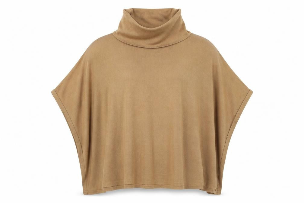 Charter Club Womens Brown   Overcoat Poncho Size S