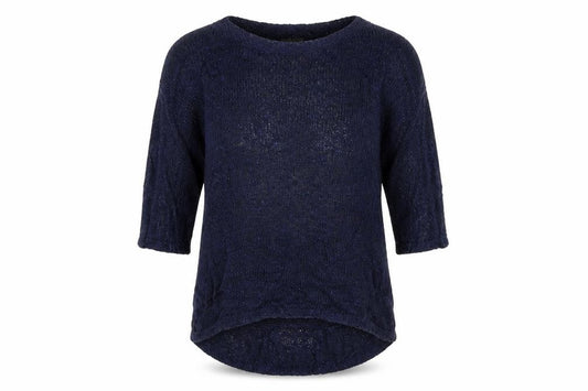 Front view of Next women’s blue jumper, size UK 12