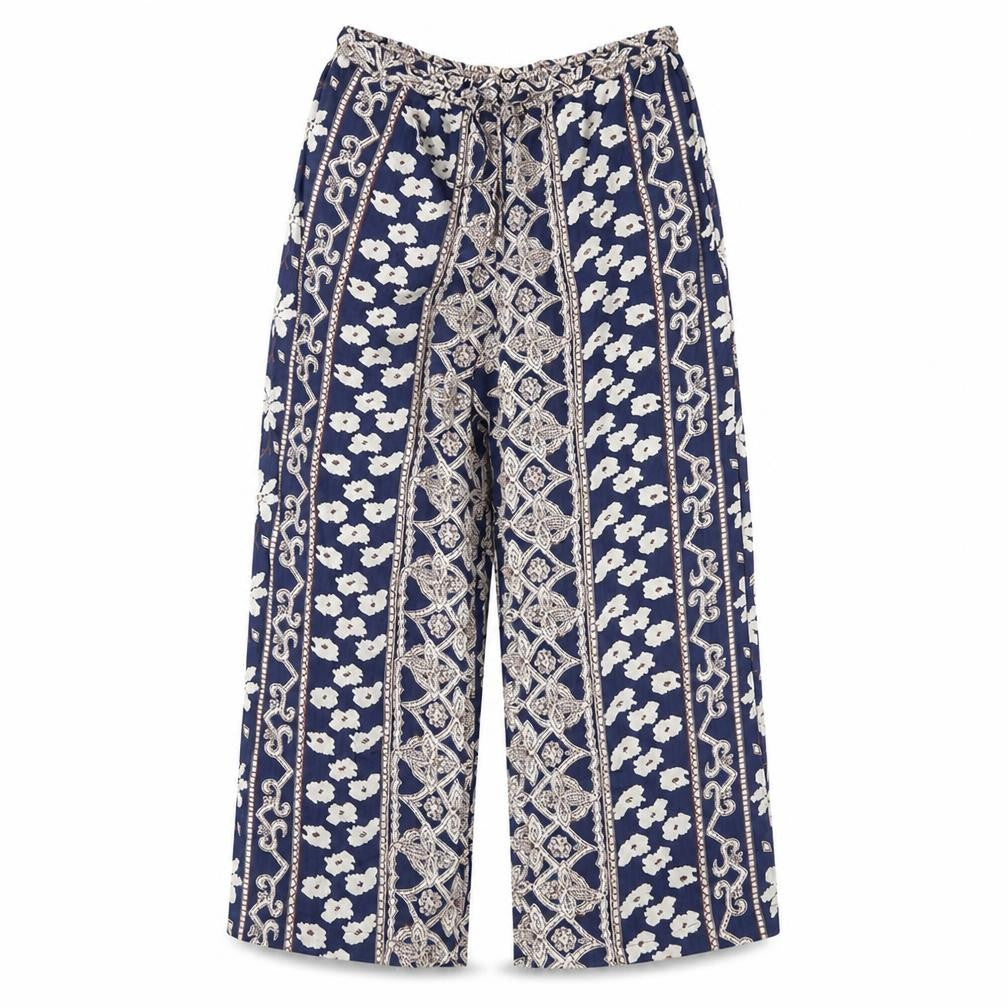 exit clothing Womens Blue Fair Isle  Trousers  Size S L32 in