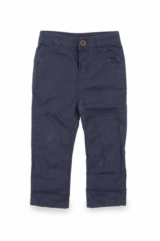 Front view of Primark girls’ blue capri trousers, size 2, years