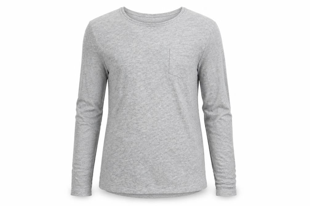 Front view of Young Dimension girls’ grey basic casual, size 8-9, years