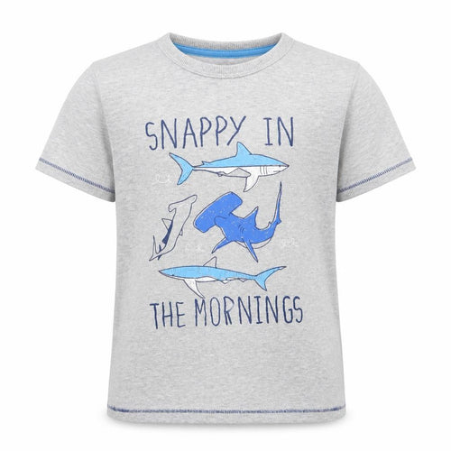 Mothercare Boys Grey Animal Print   Pyjama Top Size 6-7 Years  - Snappy in the Mornings