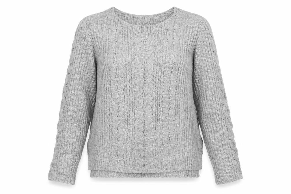 Front view of Terranova women’s grey jumper, size L