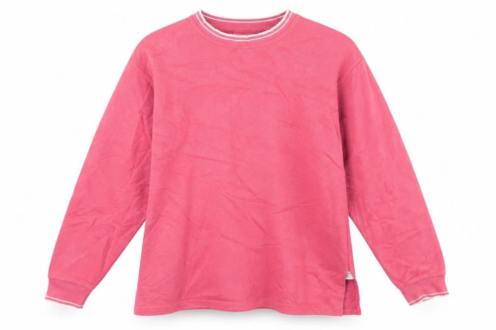 Front view of Marks & Spencer women’s orange jumper, size UK 12