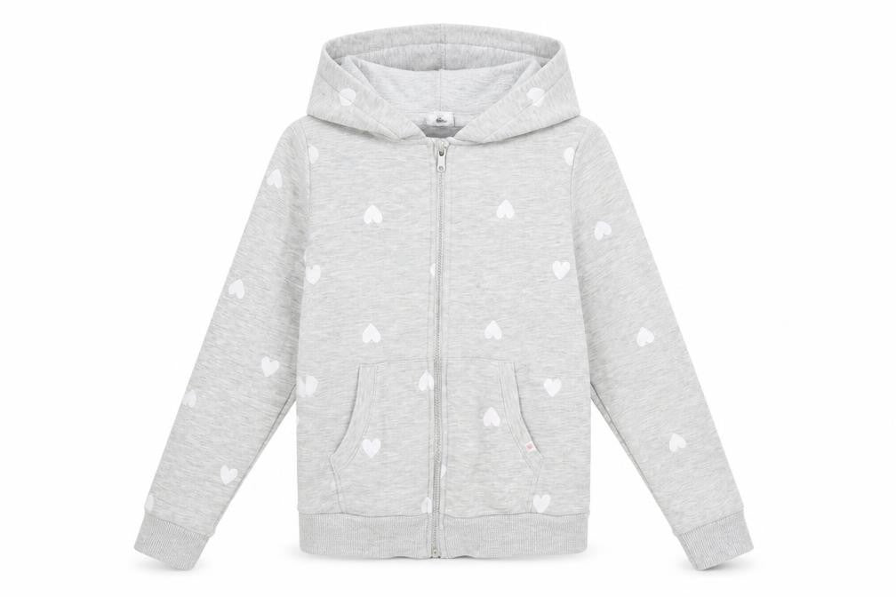 H&M Boys Grey   Full Zip Hoodie Size 8-9 Years