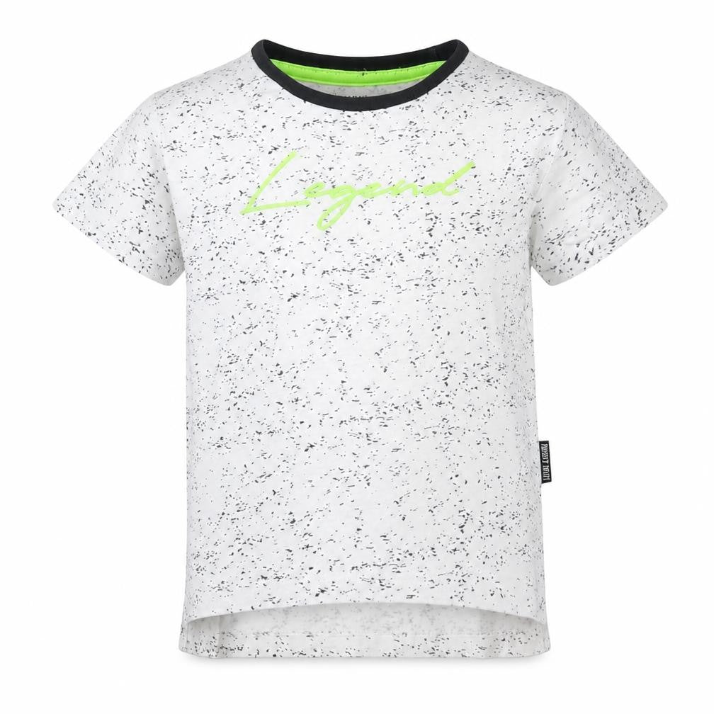 Front view of Primark boys’ white basic t-shirt, size 2-3, years