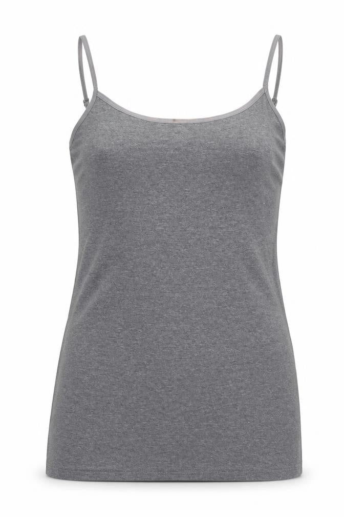 Front view of H&M women’s grey camisole t-shirt, size XS