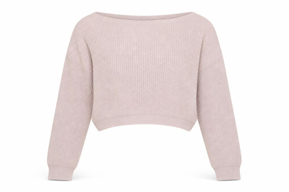 Front view of PRETTYLITTLETHING women’s pink jumper, size L
