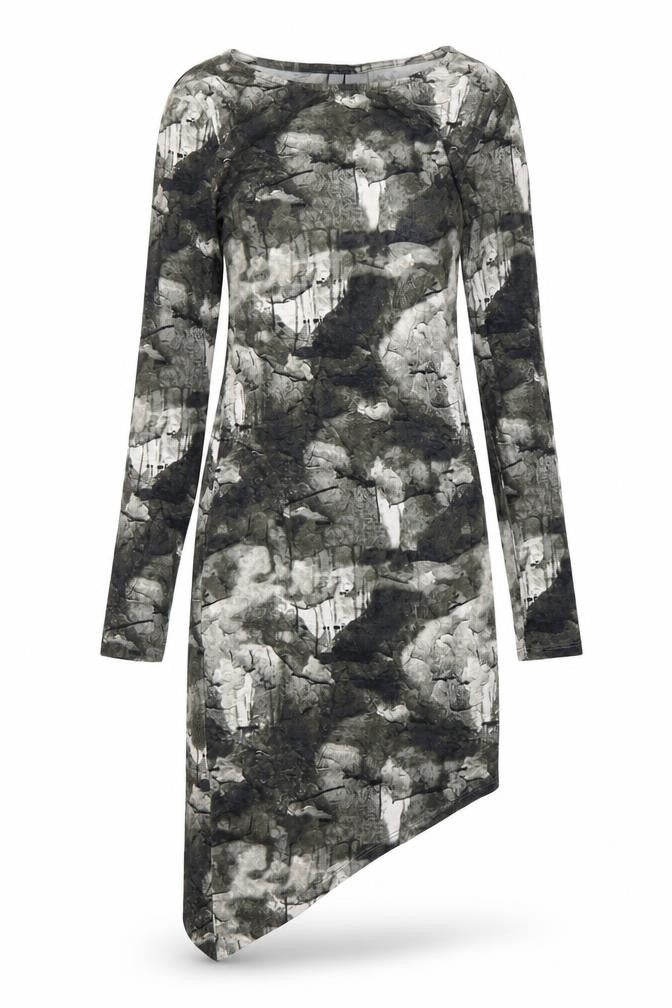 Front view of H&M women’s multicoloured pencil dress, size S
