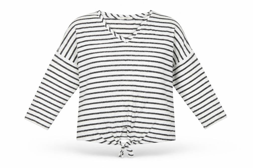 Front view of George women’s multicoloured striped jumper, size UK 16