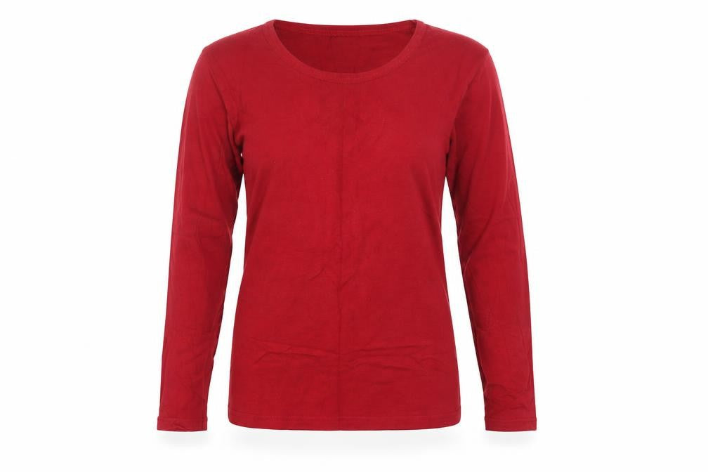 Front view of Yeliz women’s red jumper, size M