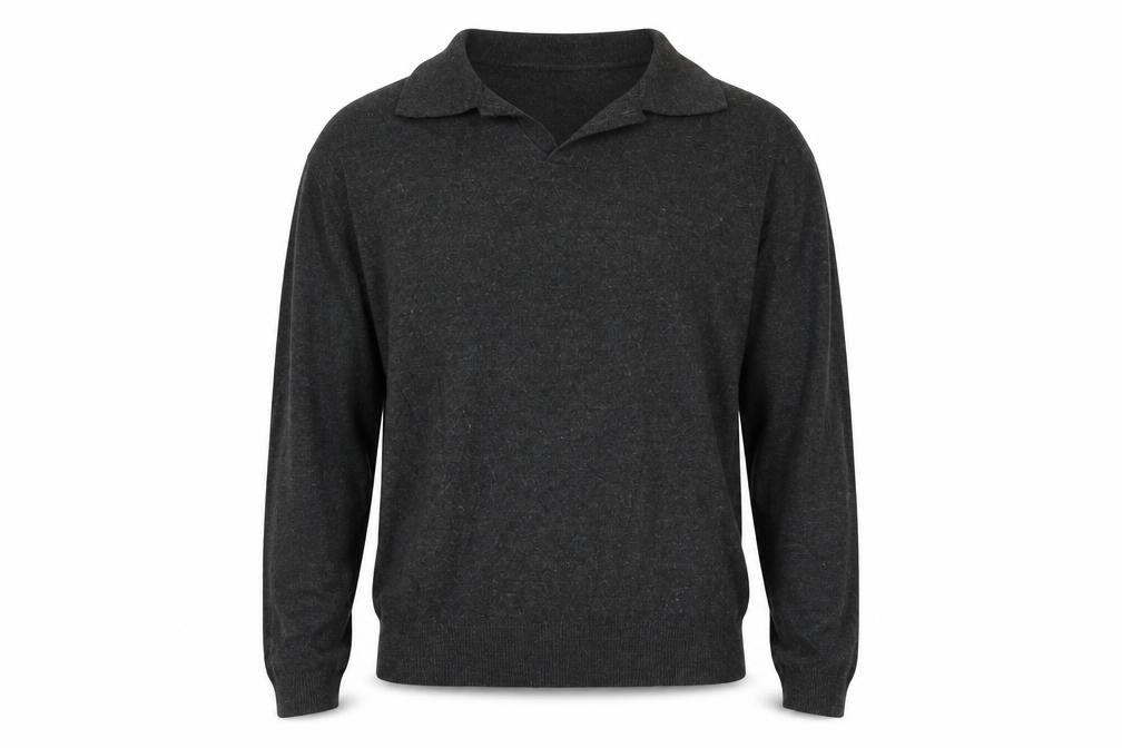 Front view of VITALI men’s grey jumper, size L