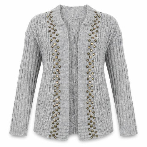 Dorothy Perkins Womens Grey   Cardigan Jumper Size 8