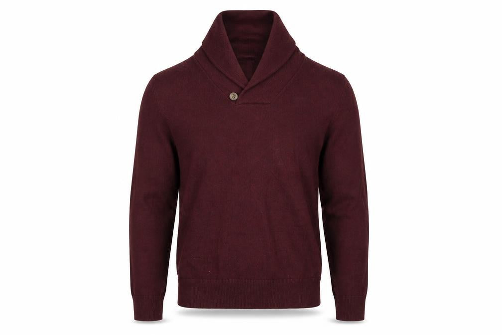 Front view of Gap men’s purple pullover hoodie, size S