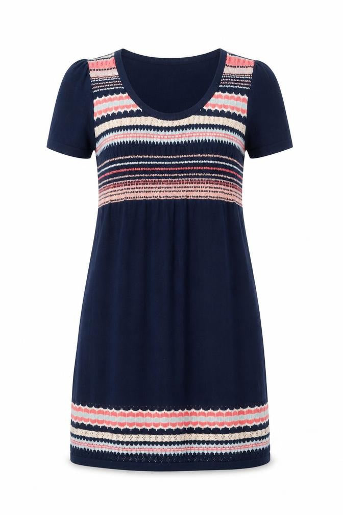 Front view of Dorothy Perkins women’s blue jumper, size UK 12
