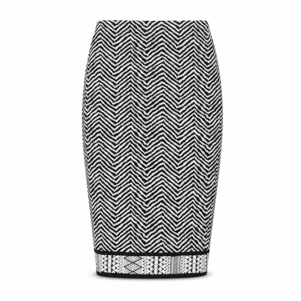 Front view of River Island women’s white bandage skirt, size UK 8