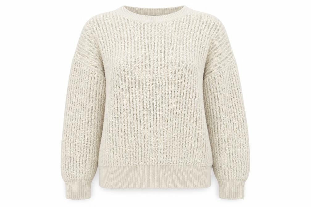 Front view of Originals women’s beige knit jumper, size M
