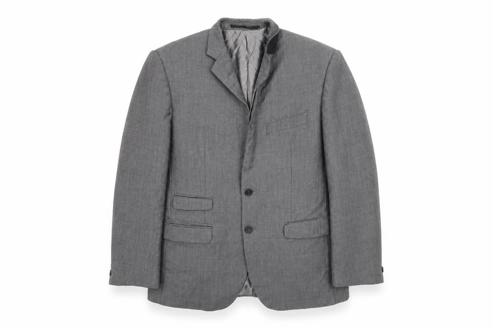 Front view of Marks & Spencer men’s grey jacket suit jacket, size 40