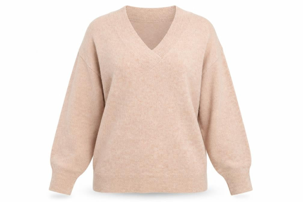 Front view of Tu women’s pink jumper, size L