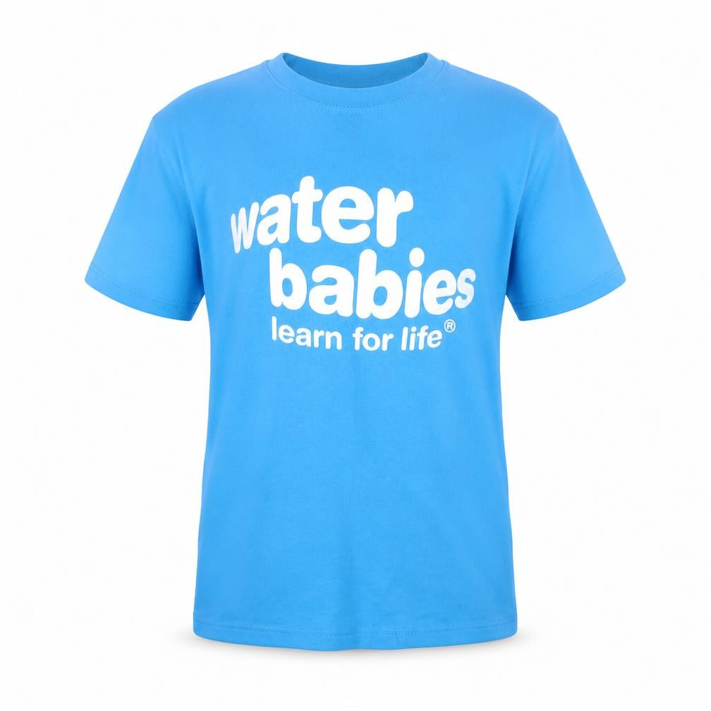 Front view of SOL'S boys’ blue basic t-shirt, size 6, years