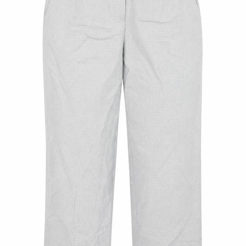 Brandtex Womens Grey Check  Trousers  Size 18 L26 in