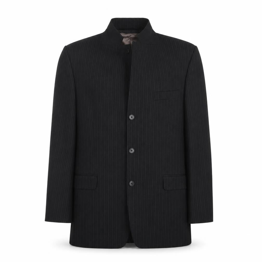 Front view of Marks & Spencer men’s black jacket suit jacket, size 40