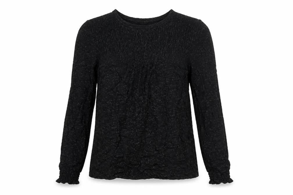 Front view of Next women’s black basic t-shirt, size UK 10