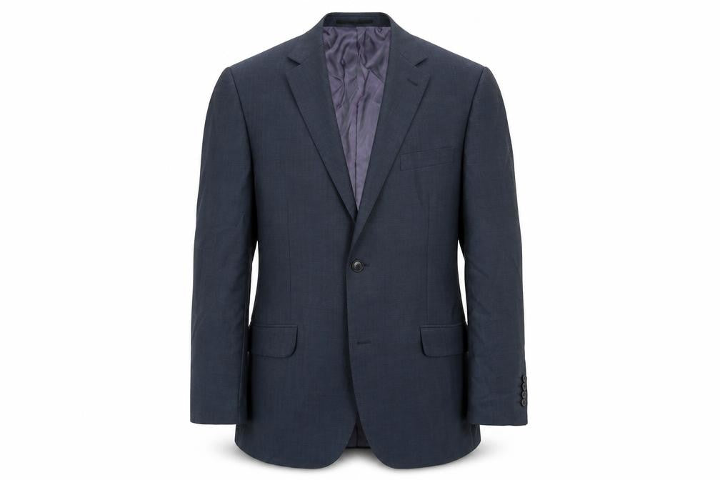 Front view of HIJKLM men’s blue jacket blazer, size 44