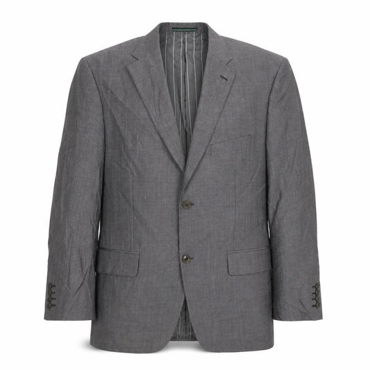Front view of Greenwoods men’s grey jacket blazer, size 42