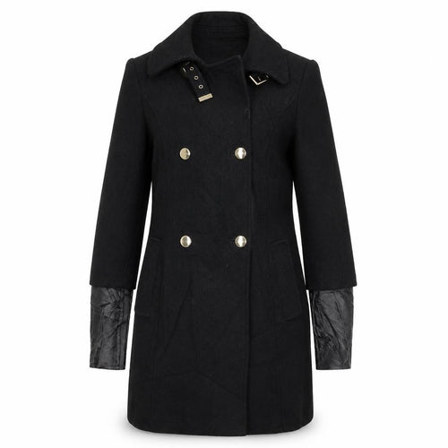Dorothy Perkins Womens Black   Overcoat Coat Size 12