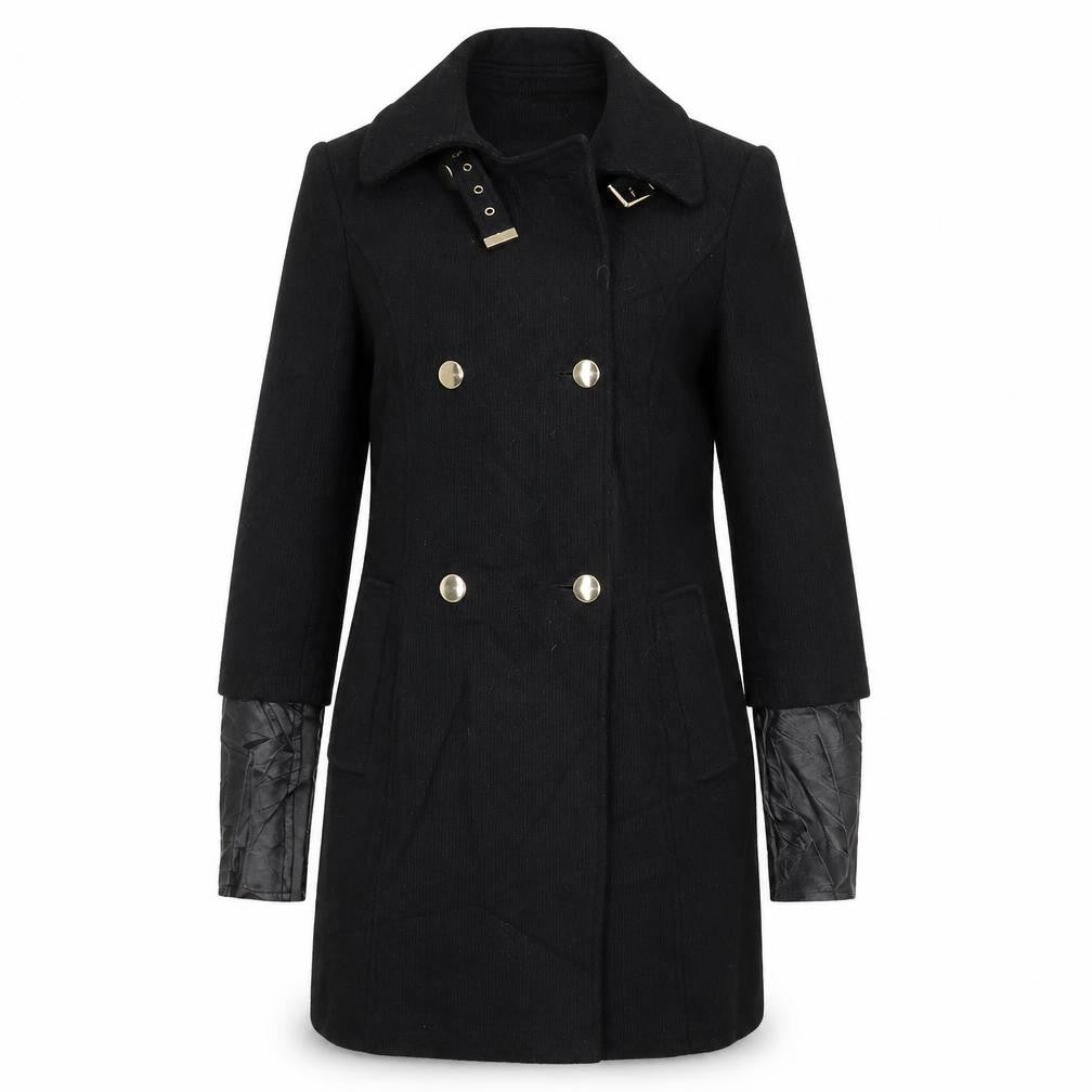 Dorothy Perkins Womens Black   Overcoat Coat Size 12