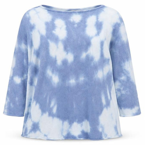 Collezione Gaia Womens Blue  Knit Pullover Jumper Size M  - Tie dye