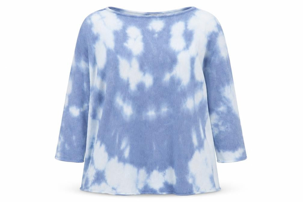 Collezione Gaia Womens Blue  Knit Pullover Jumper Size M  - Tie dye