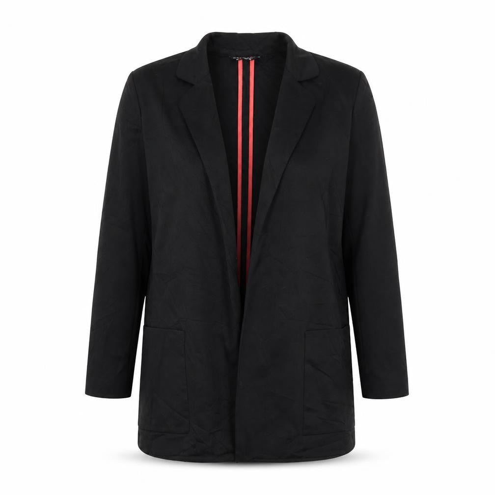 Front view of Select women’s black jacket blazer, size UK 14
